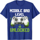 Pregnancy Announcement Middle Brother Level Unlocked T-Shirt - T-Shirt | Royal
