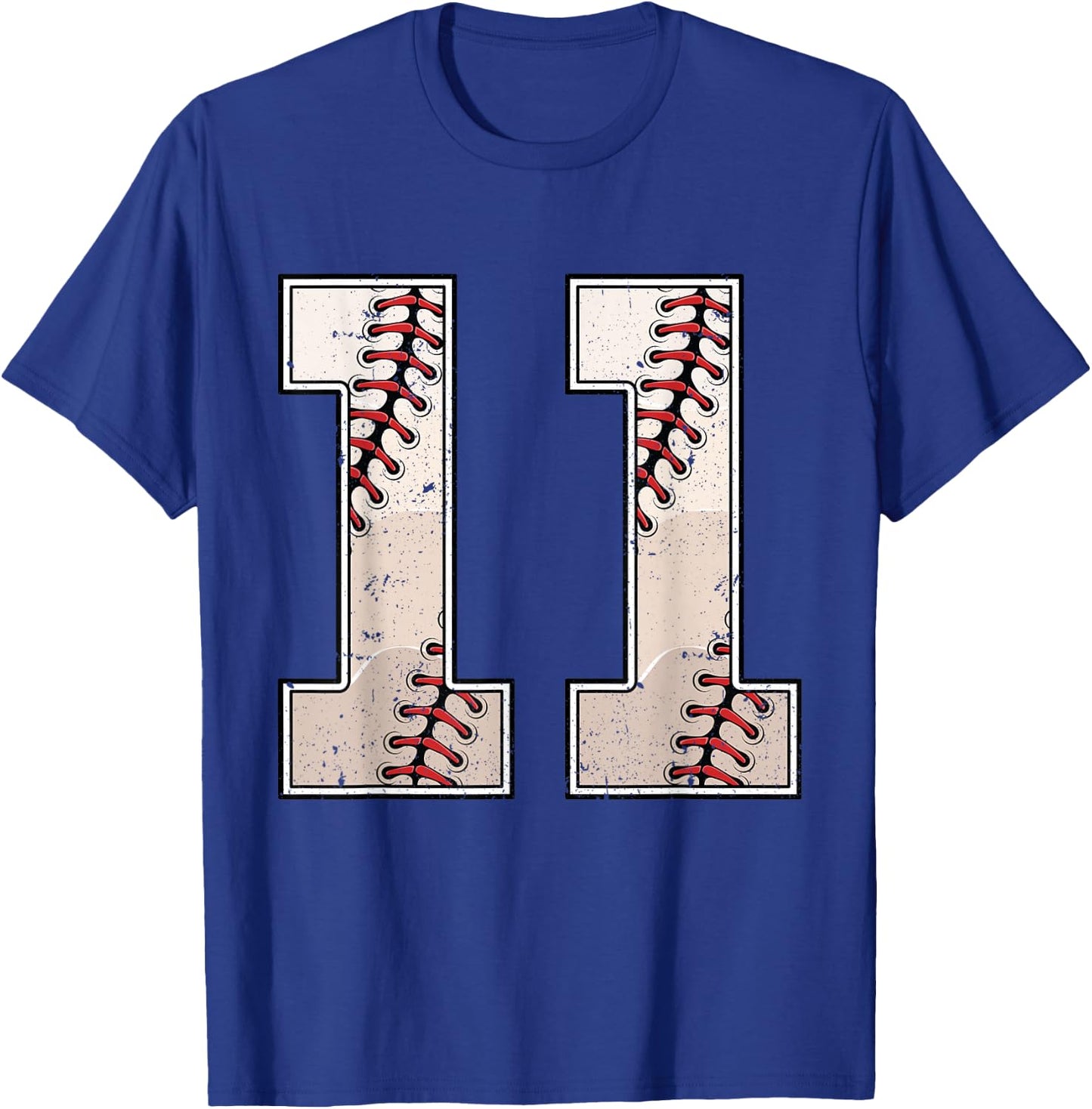 Baseball Birthday Boy Eleven 11 Years Old 11th Bday Party T-Shirt - T-Shirt | Royal