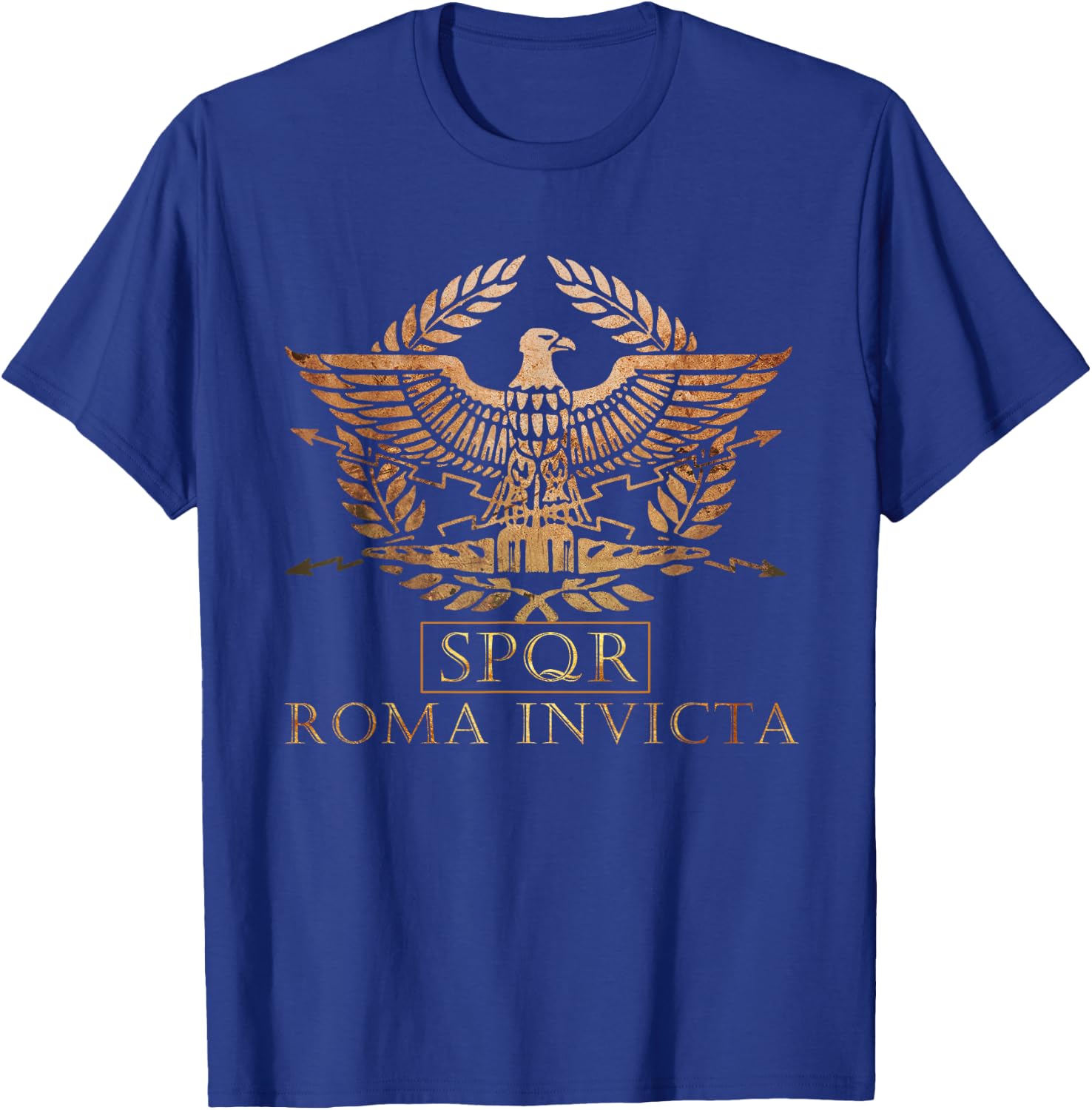 SPQR Roma Invicta Unconquered Rome , black T-Shirt - T-Shirt | Royal