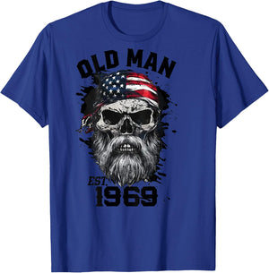 1969 Old Man (on back) T-Shirt - T-Shirt | Royal