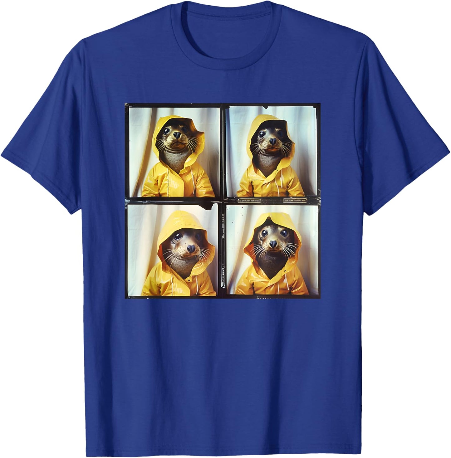 Funny Seal Photobooth Weird Animal Lover Art for Seal Fans T-Shirt - T-Shirt | Royal