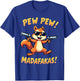 Funny Squirrel with Sunglasses – Cartoon with Guns T-Shirt - T-Shirt | Royal