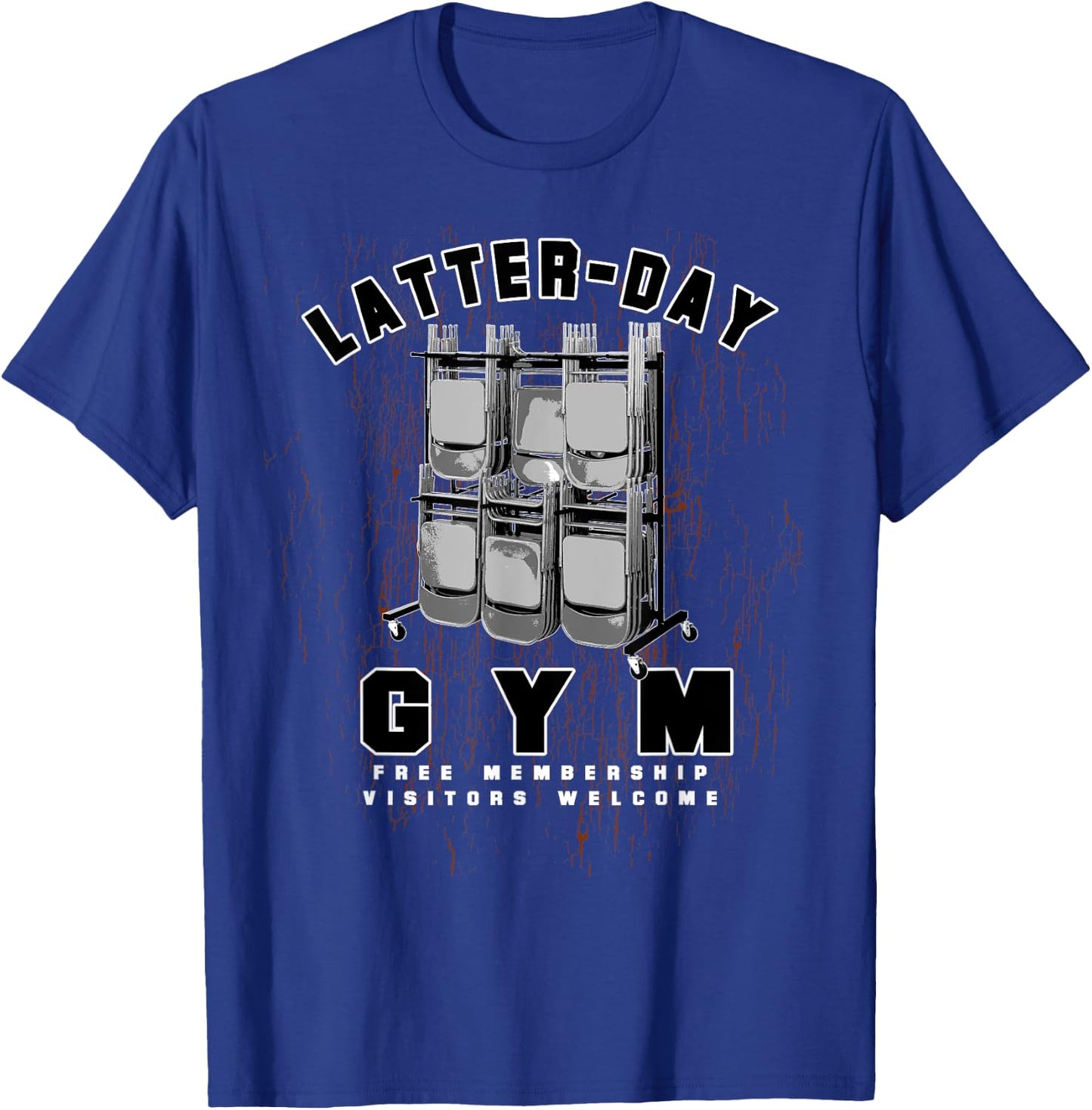 LDS Mormon Funny Boys Girls Missionary Gift Gym T-Shirt - T-Shirt | Royal