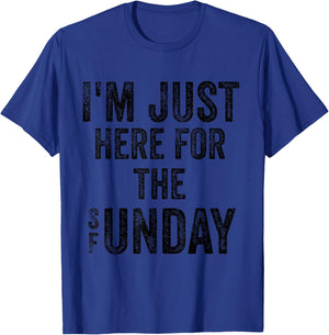 Sunday Funday Football Sports | Funny Football T-Shirt - T-Shirt | Royal