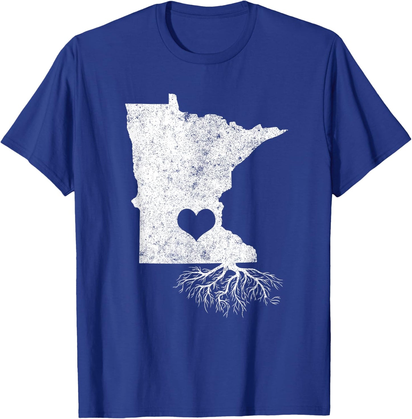Minnesota Roots Shirt: I Love Minnesota With Roots T-Shirt - T-Shirt | Royal