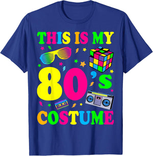 This is My 80s Costume 80's 90's Party T-Shirt - T-Shirt | Royal