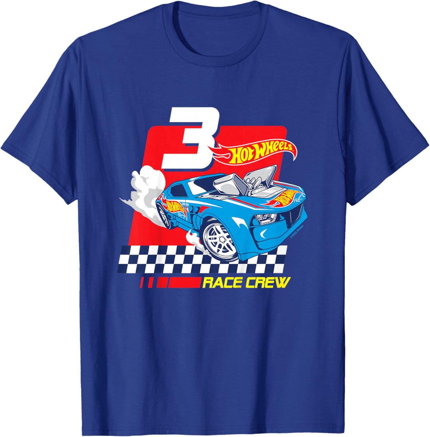 Kids Hot Wheels - Race Crew 3 Years , Black T-Shirt - T-Shirt | Royal