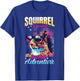 Funny Squirrel Animal Squirrel squad ready for adventure T-Shirt - T-Shirt | Royal