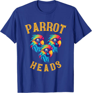 Parrot Heads | Parrot Pirates | Relax Vacation T-Shirt - T-Shirt | Royal