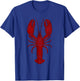 Vintage Lobster Print Red - Lobster T-Shirt - T-Shirt | Royal