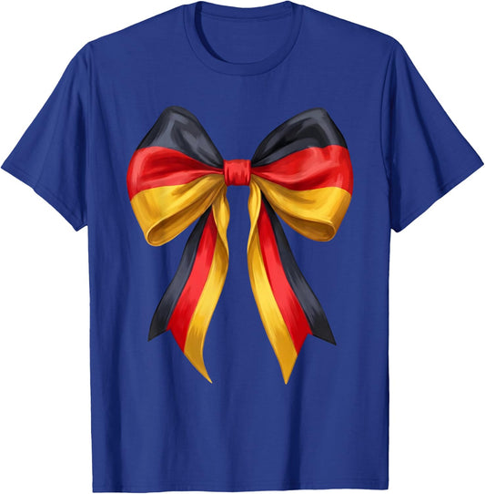 German Girl Coquette Bow Germany Flag Cute German Girl T-Shirt - T-Shirt | Royal