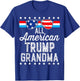 All American Trump Grandma American Flag Sunglasses Trump T-Shirt - T-Shirt | Royal