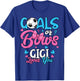 Gender Reveal Goals Or Bows Gigi Loves You Soccer T-Shirt - T-Shirt | Royal