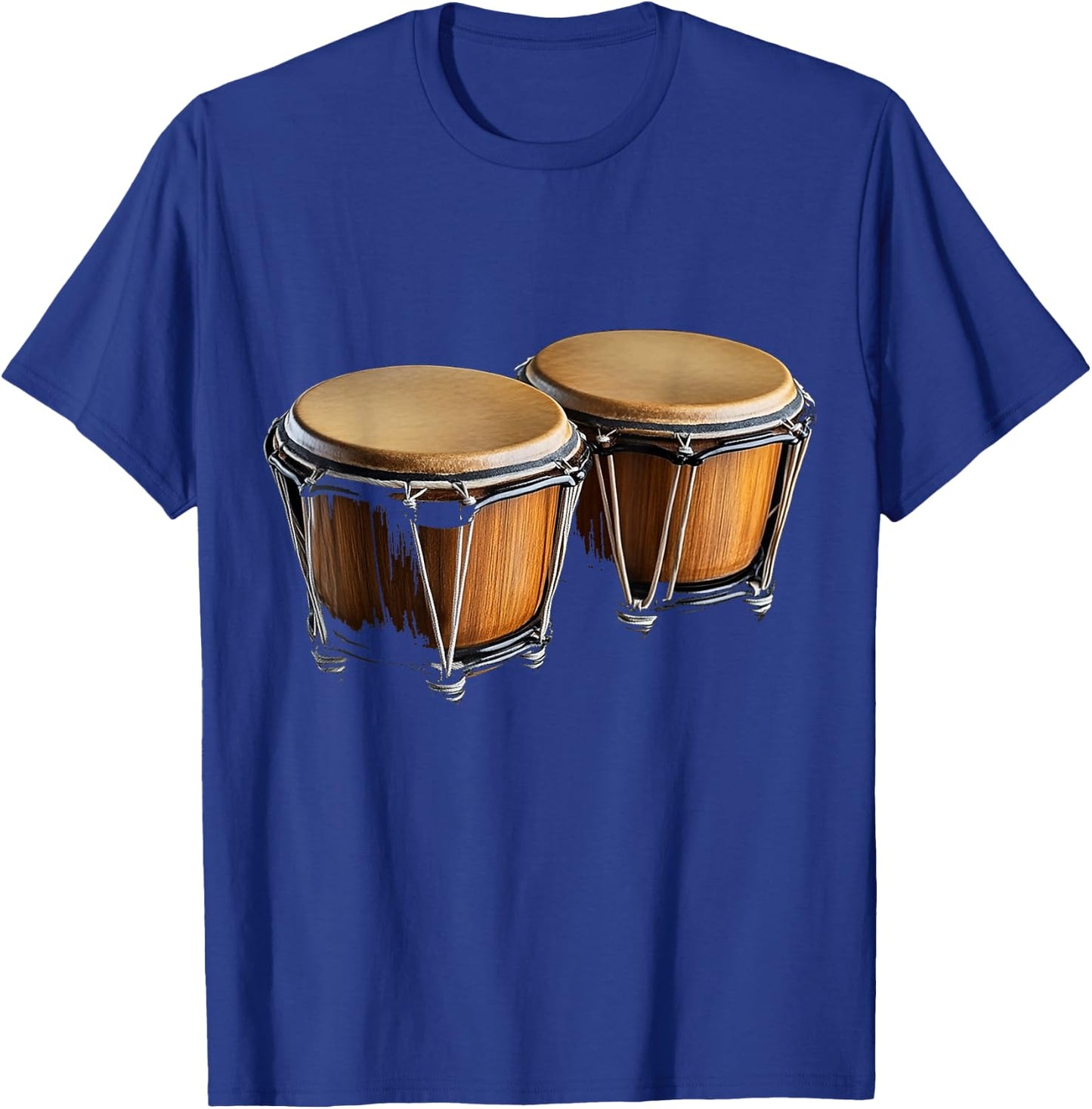 Bongos Music Instrument Motif Artwork Bongos T-Shirt - T-Shirt | Royal