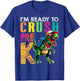 I'm Ready To Crush Pre K Funny Back to School T Rex Kids Boy T-Shirt - T-Shirt | Royal