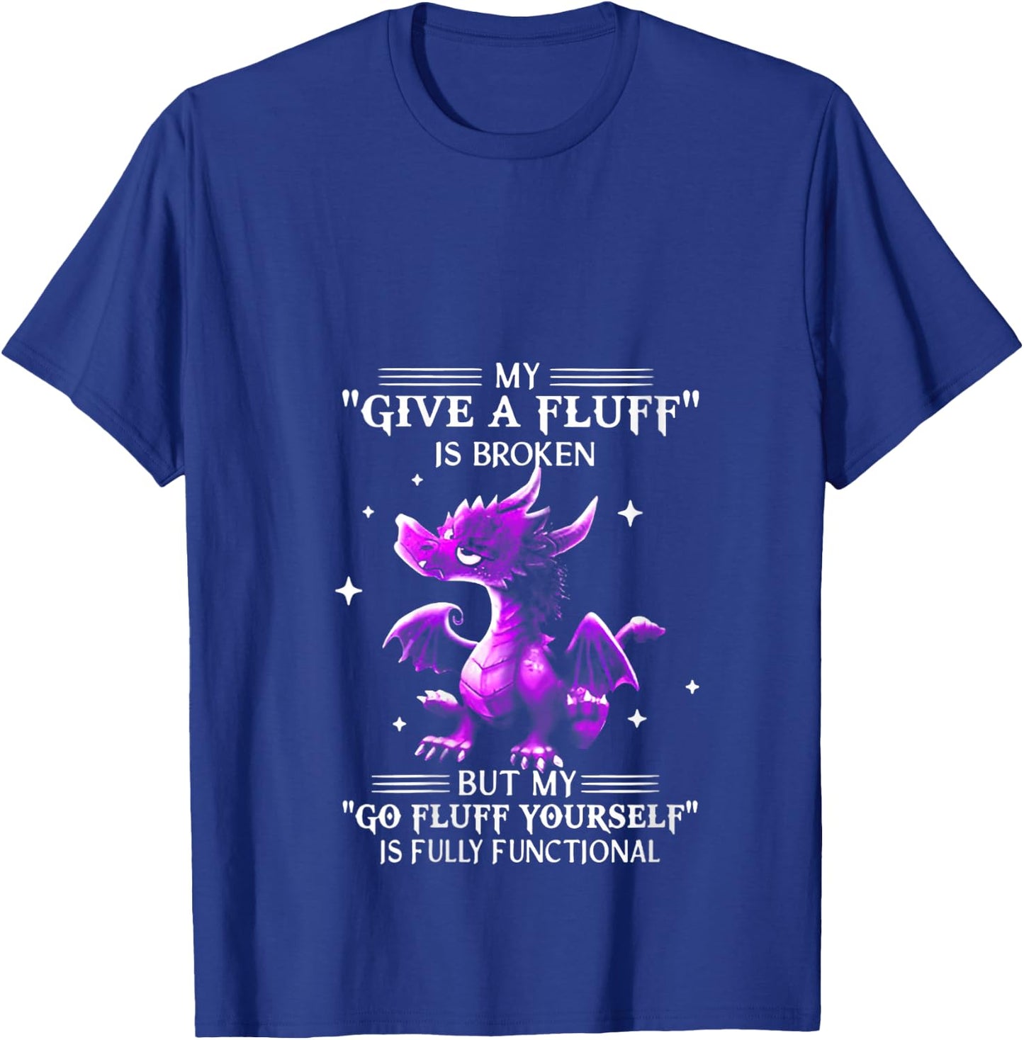 My Give A Fluff Is Broken Dragon V-Neck T-Shirt - T-Shirt | Royal