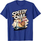 Fast Snail on a Scooter: Speedy Snail Vibes T-Shirt - T-Shirt | Royal