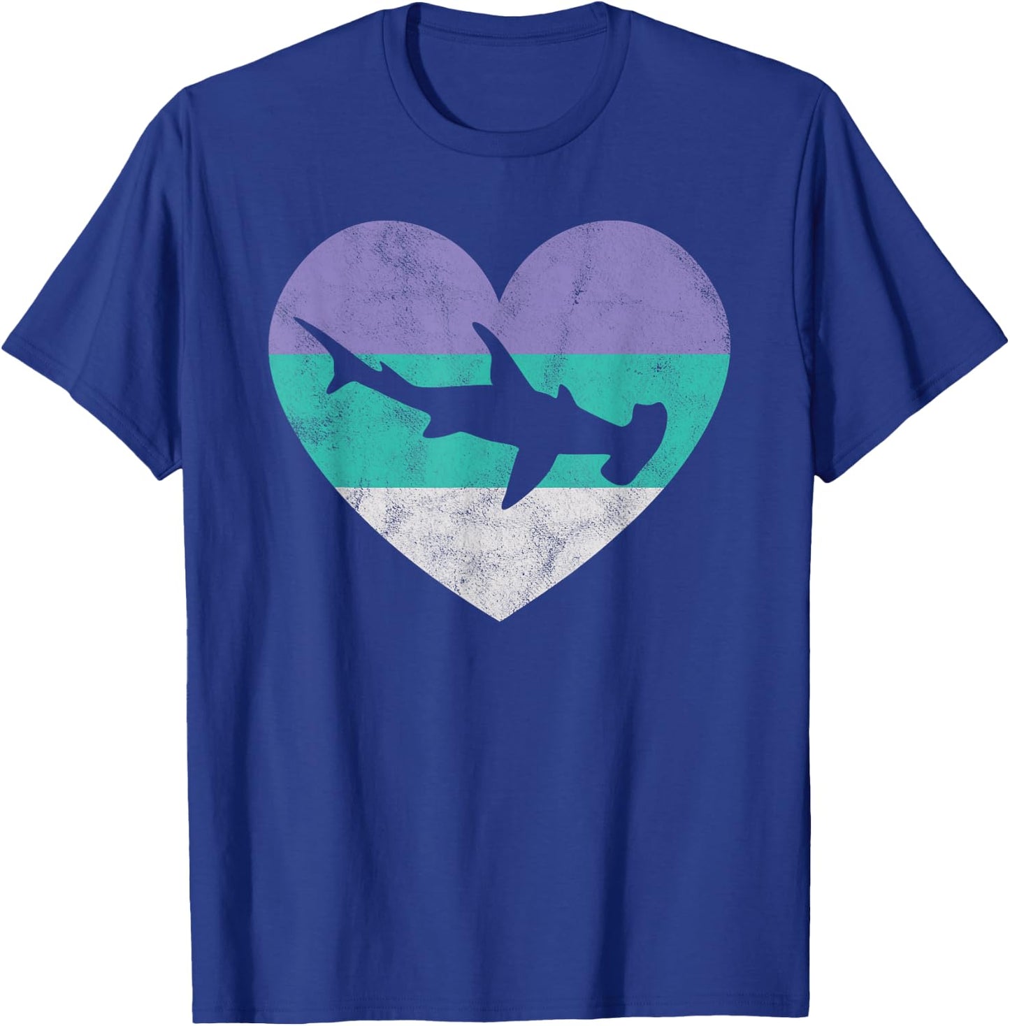 Hammerhead Shark Gift & Girls Retro Cute T-Shirt - T-Shirt | Royal