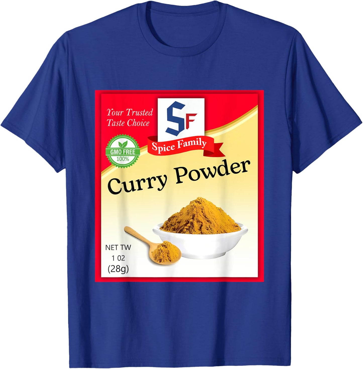 Curry Powder Condiment Costume Holiday Spice Group Costumes T-Shirt - T-Shirt | Royal