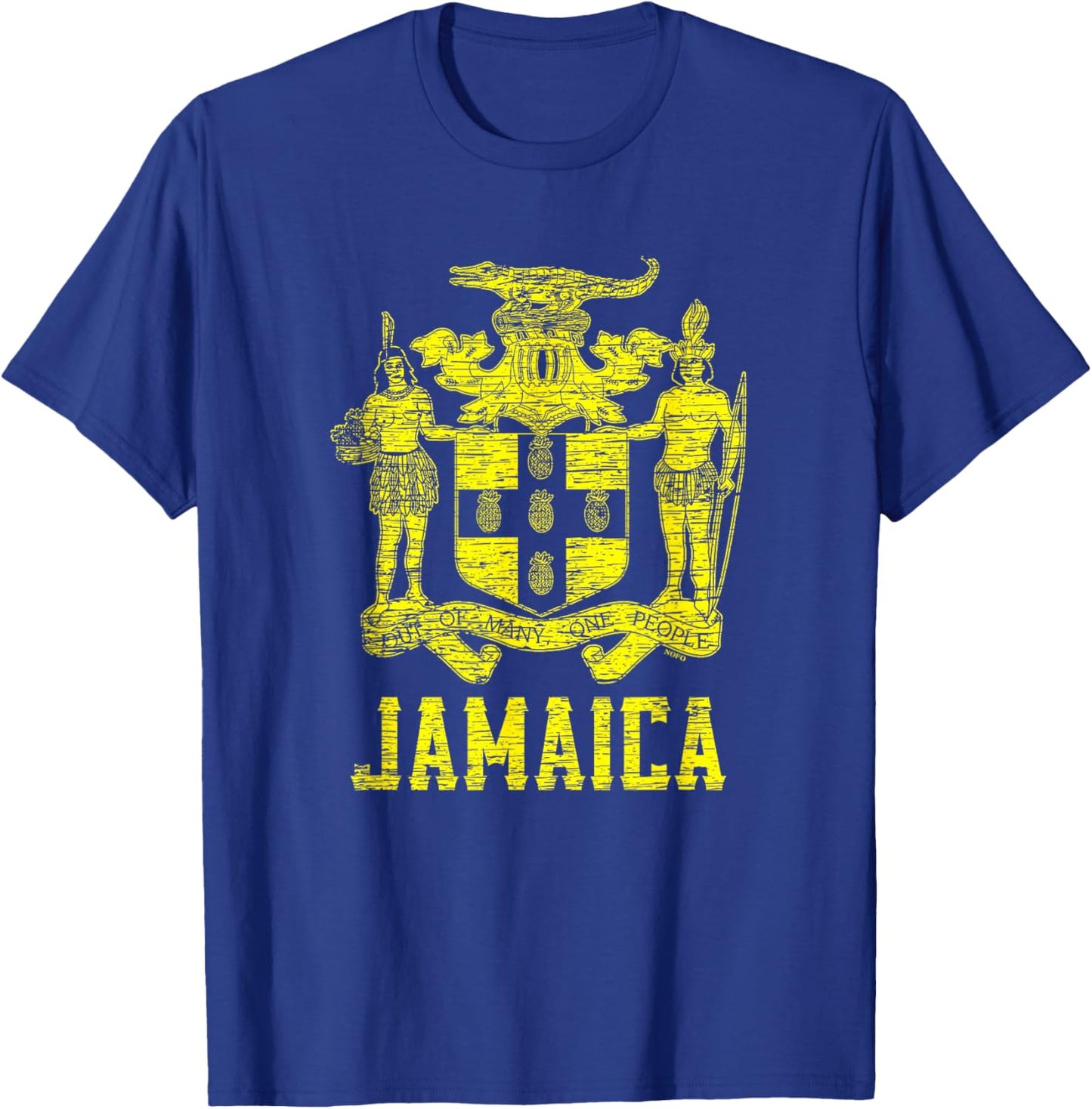Jamaica, Coat of Arms, Out of Many, One People T-Shirt - T-Shirt | Royal
