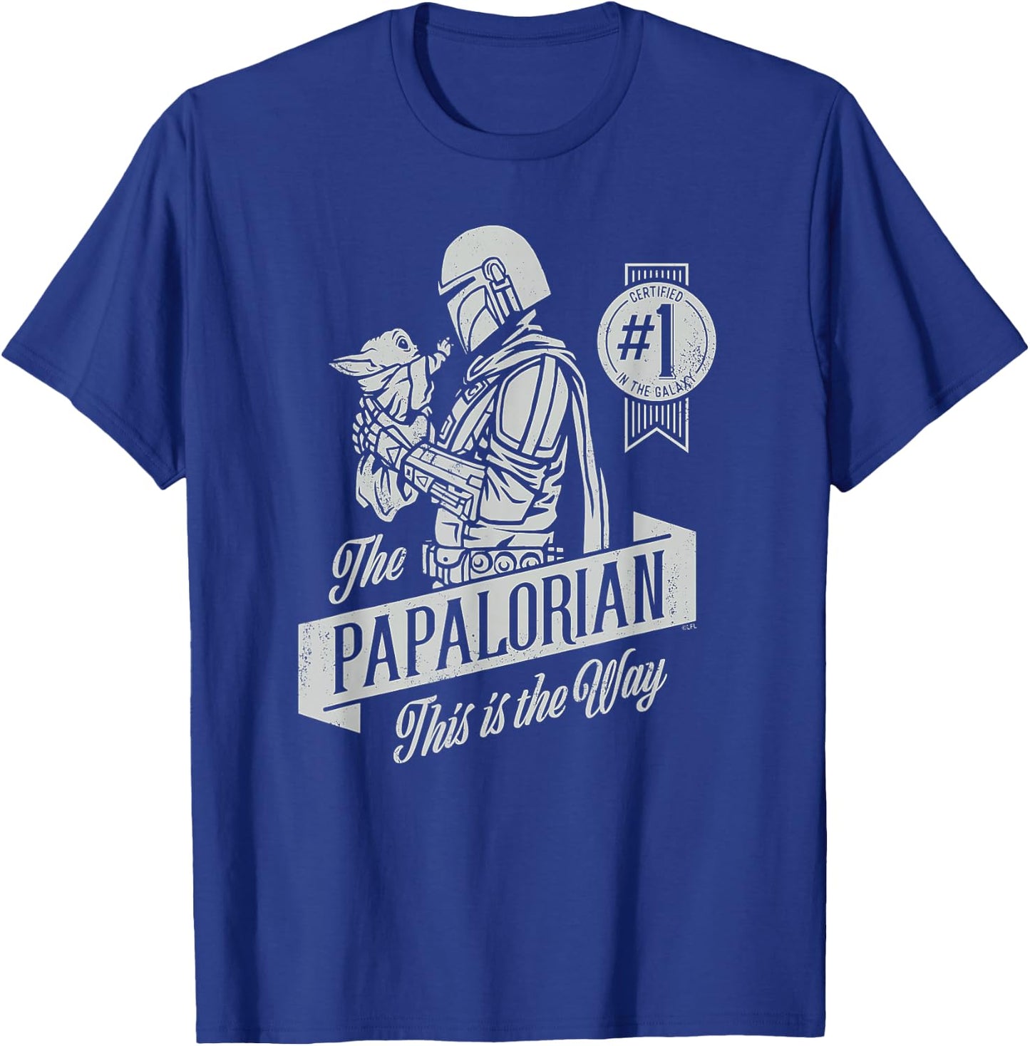 Star Wars The Mandalorian and Grogu Papalorian Father's Day , black T-Shirt - T-Shirt | Royal