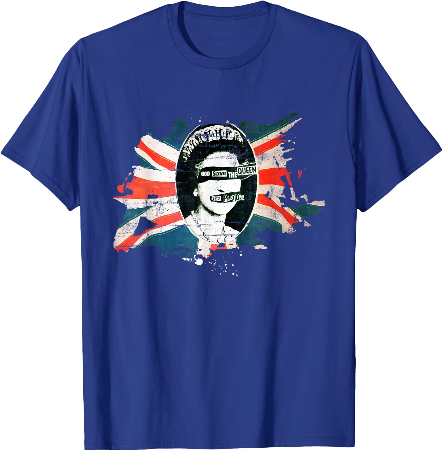 Sex Pistols Official Flag God Save The Queen T-Shirt - T-Shirt | Royal