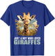 Just a Boy who loves Giraffes. Giraffes Giraffe T-Shirt - T-Shirt | Royal