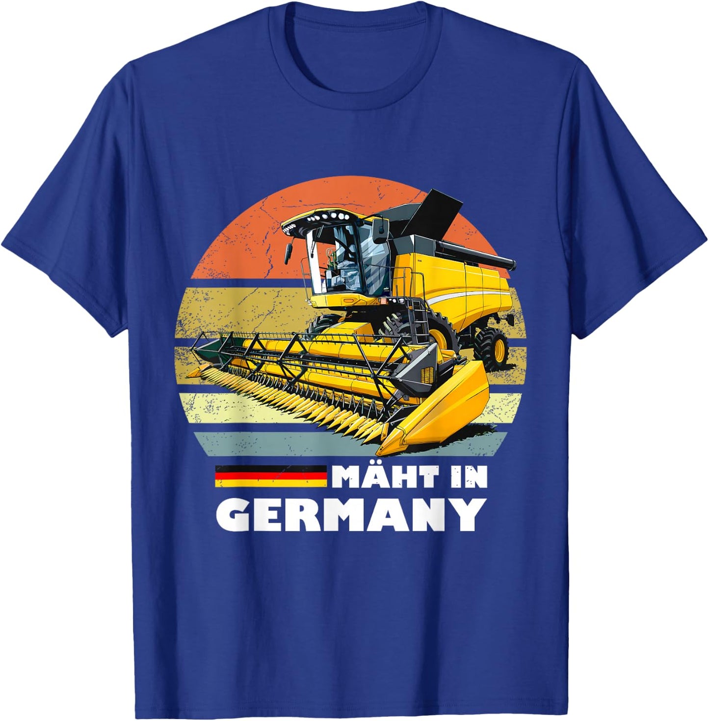 Mäht in Germany Landwirtschaft Mähdrescher T-Shirt - T-Shirt | Royal