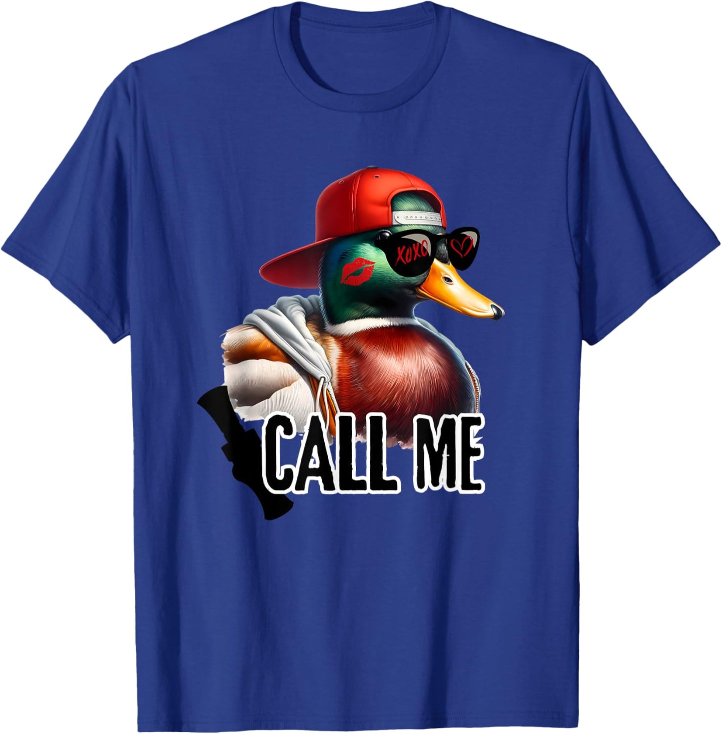 Call Me Mallard Duck Hunter Hunting Season Cute Duck Hunting T-Shirt - T-Shirt | Royal