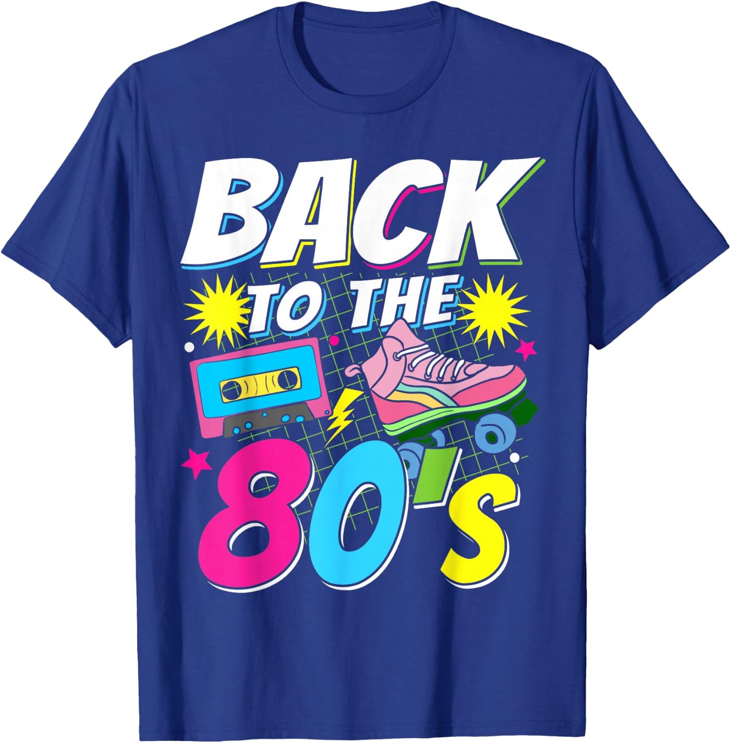 80s 80s 80s Retro Back to the 80s , black T-Shirt - T-Shirt | Royal