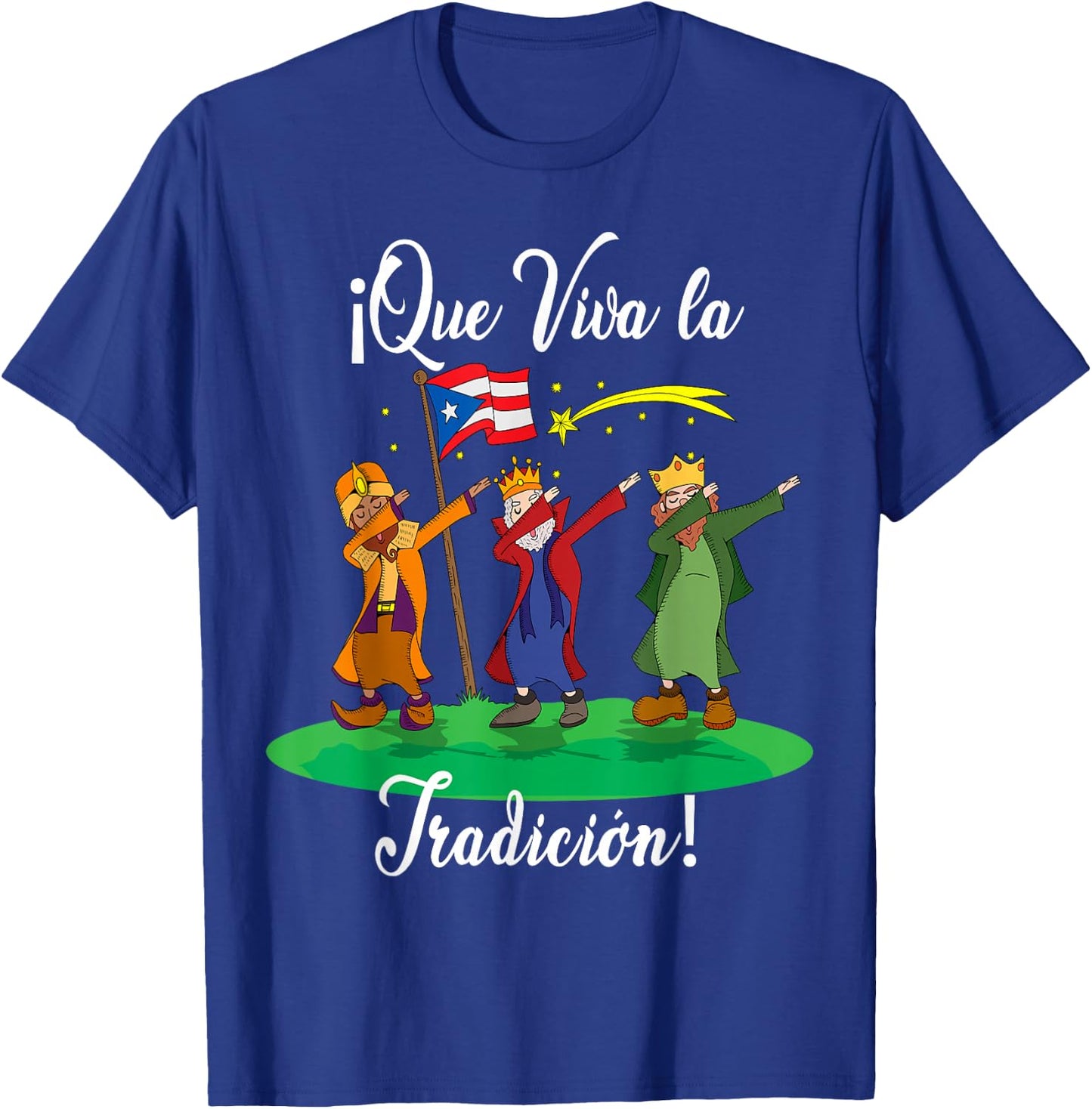 Los Tres Reyes Magos Three Wise Men Kings Dabbing Christmas T-Shirt - T-Shirt | Royal