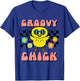 Kids Easter Groovy Chick Retro Girls Kids Toddler Youth Women T-Shirt - T-Shirt | Royal