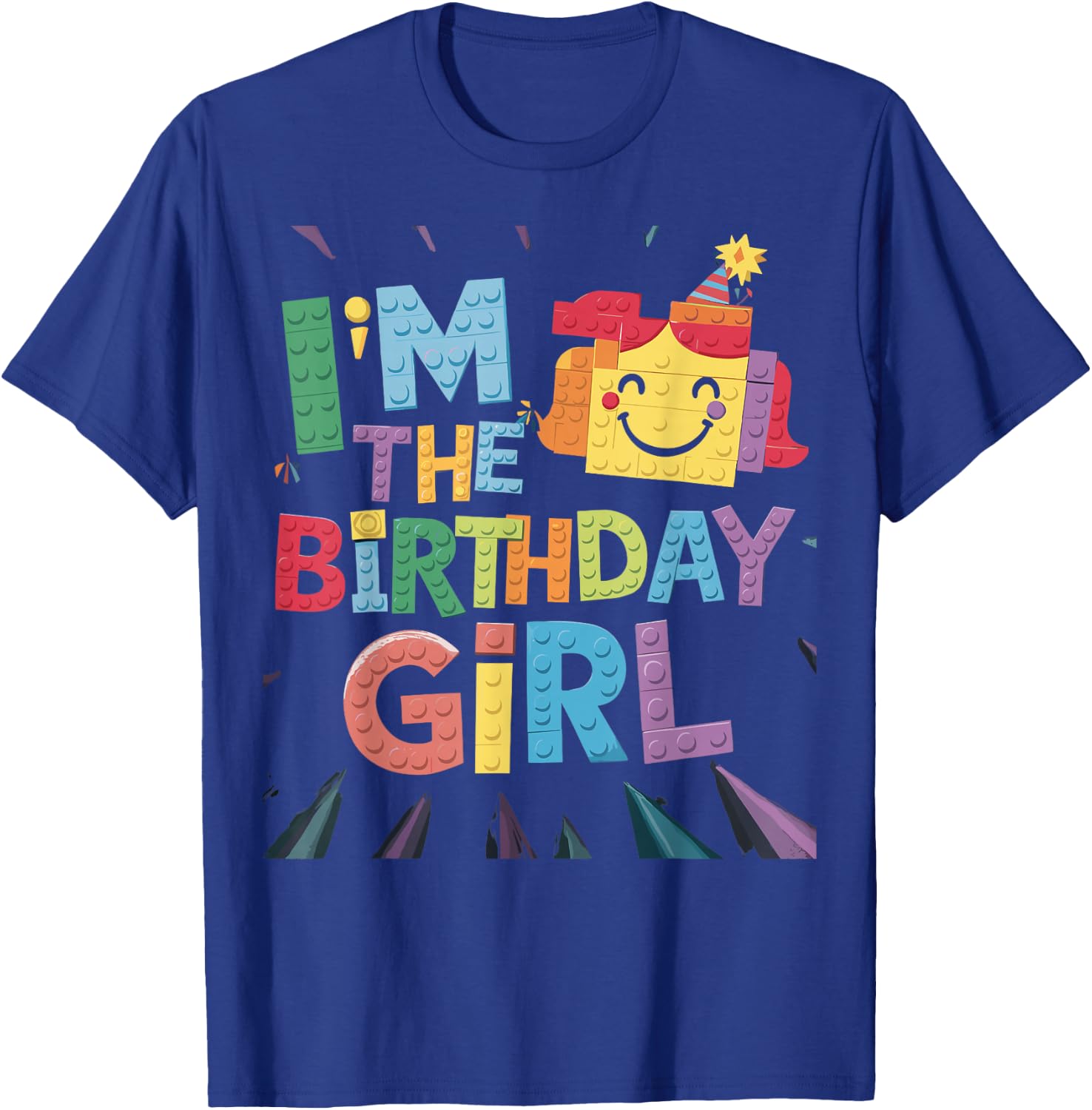 Im The Birthday Girl Building Brick Family Matching T-Shirt - T-Shirt | Royal