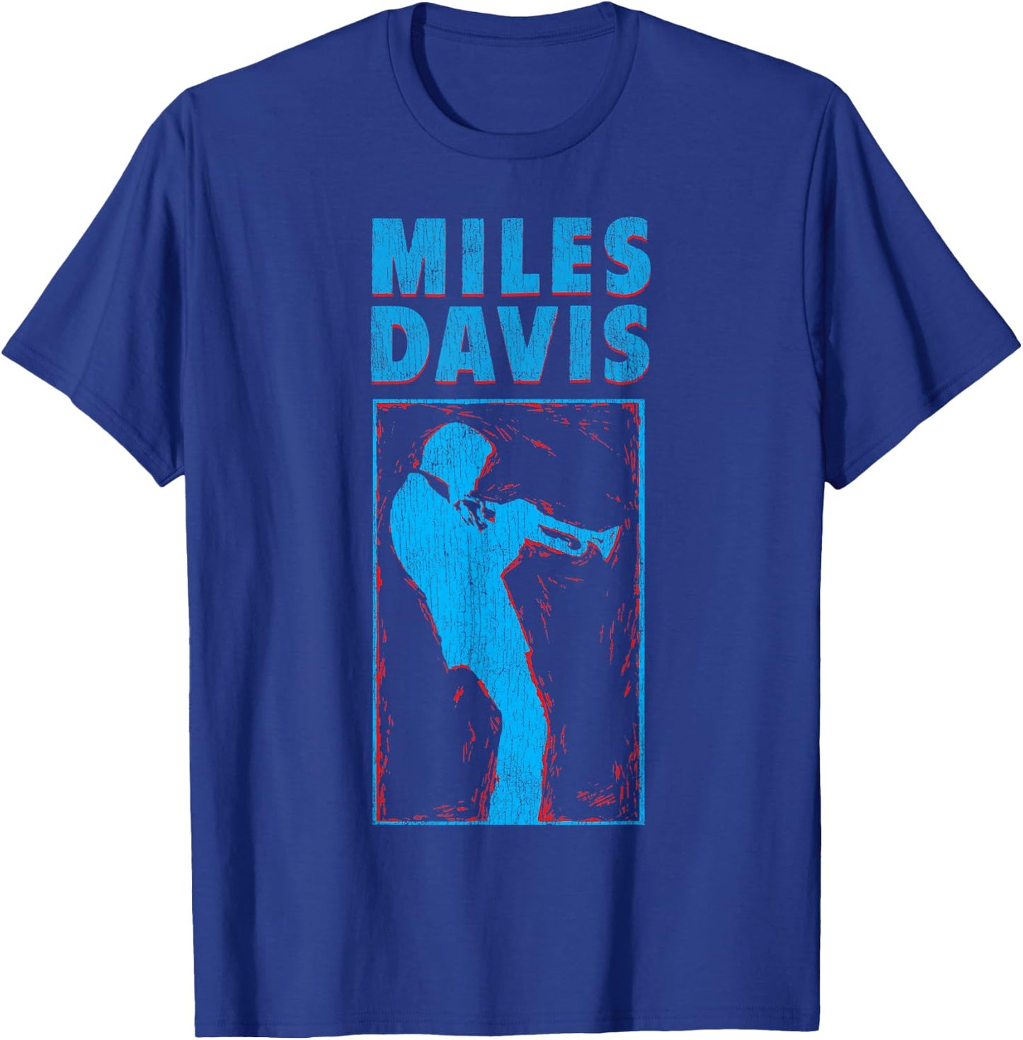 Official Miles Davis Jazz Icon Merch - Chronicle T-Shirt - T-Shirt | Royal