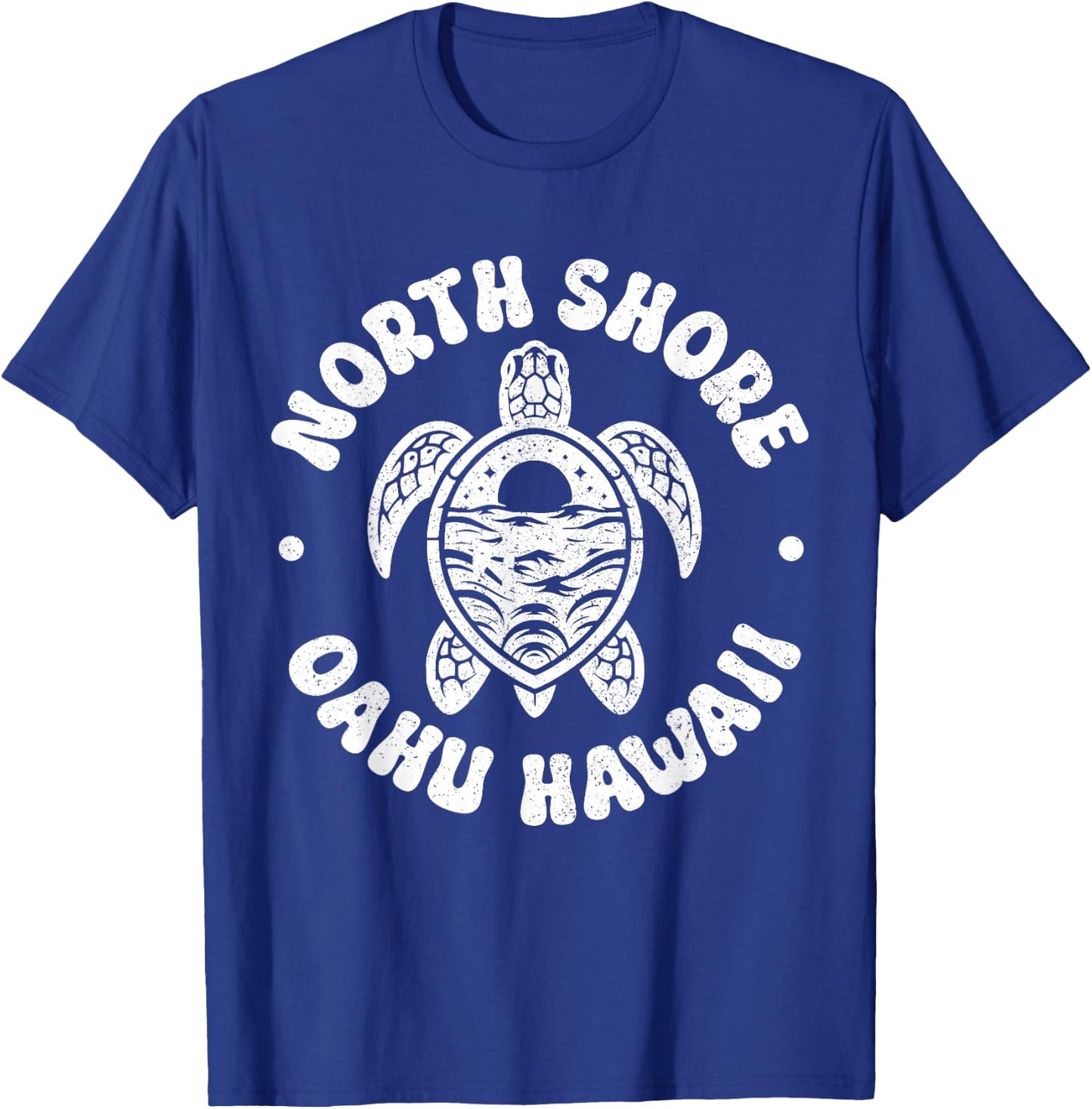 North Shore Oahu Hawaii Surf Sea Turtle Pride Beach Surfer T-Shirt - T-Shirt | Royal