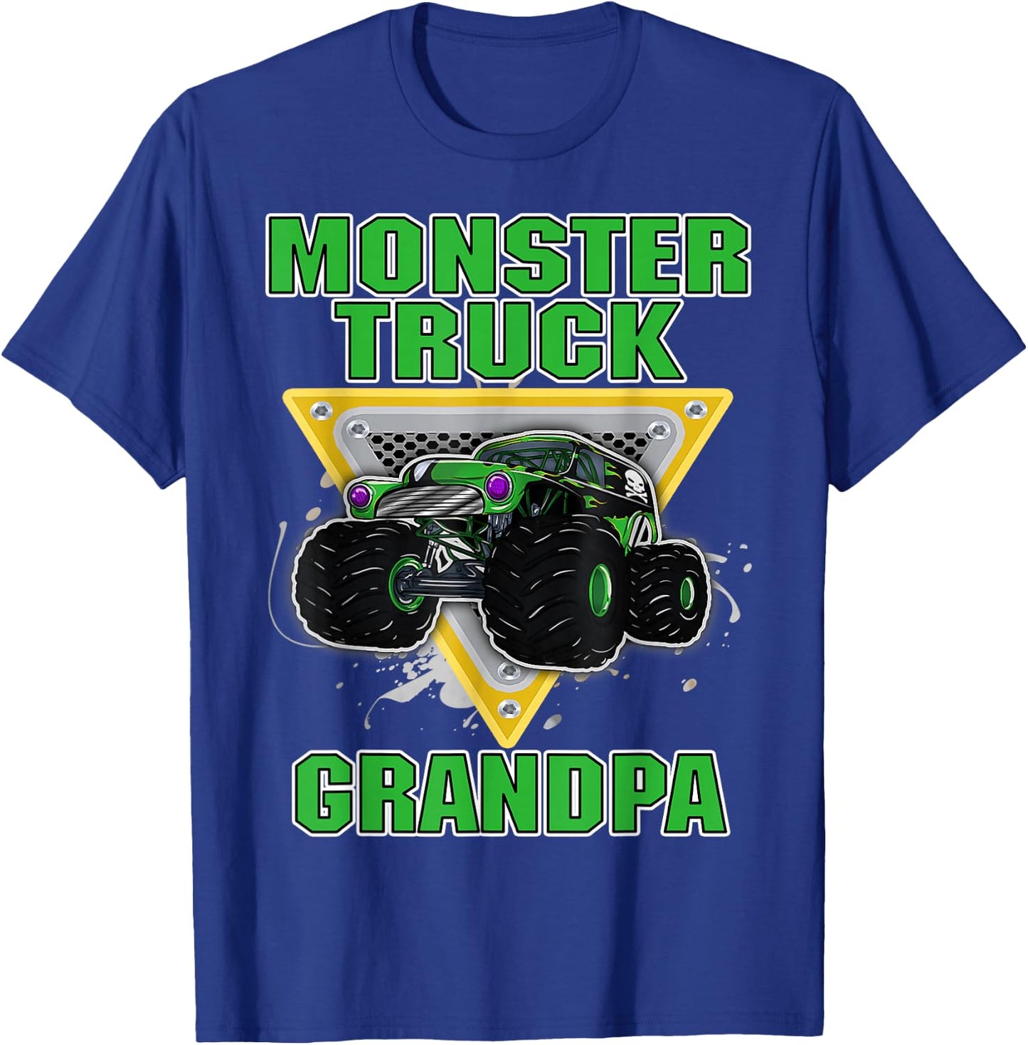 Monster Truck GRANDPA Grandfather Truck Lovers Truck Fans T-Shirt - T-Shirt | Royal