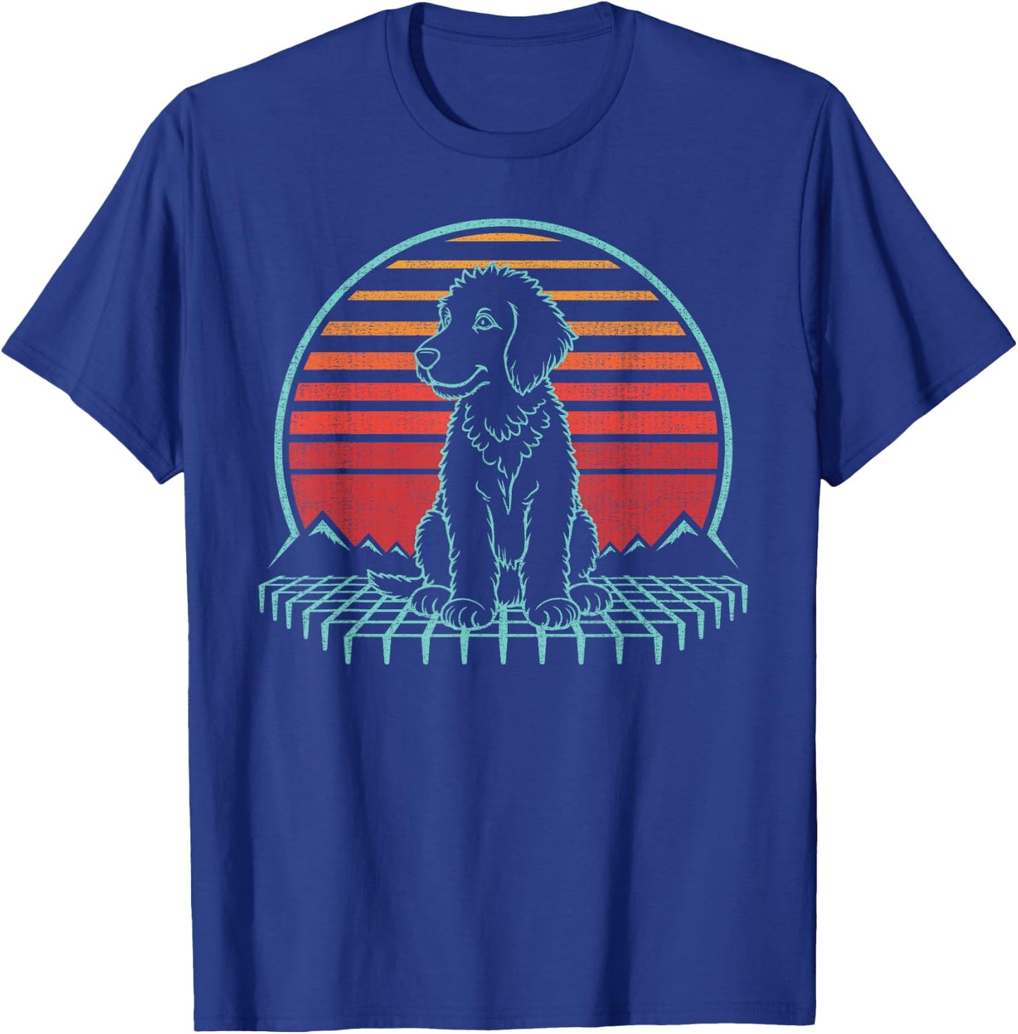 Goldendoodle Lover Dog Owner Retro Vintage 80s T-Shirt - T-Shirt | Royal