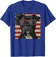 American Patriot Independence Day Shirt Boxer Dog Men Women T-Shirt - T-Shirt | Royal