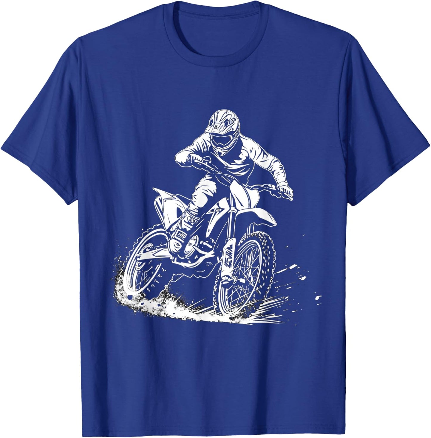 dirt bike schwarz weiß motocross motorrad Design für Jungen T-Shirt - T-Shirt | Royal
