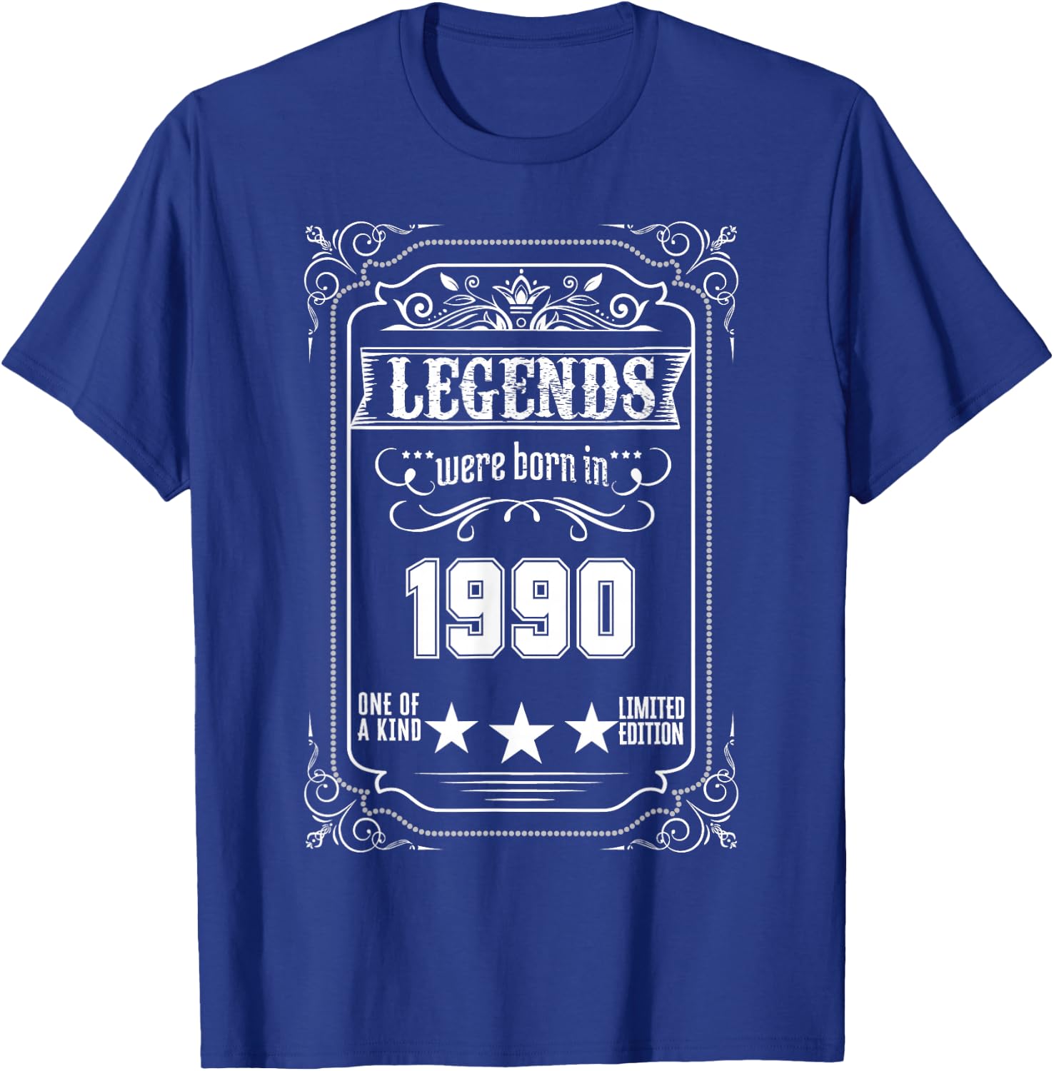 35th Birthday Vintage Legends Born In 1990 35 Years Old T-Shirt - T-Shirt | Royal