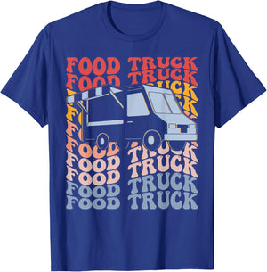 Food Truck Groovy T-Shirt - T-Shirt | Royal