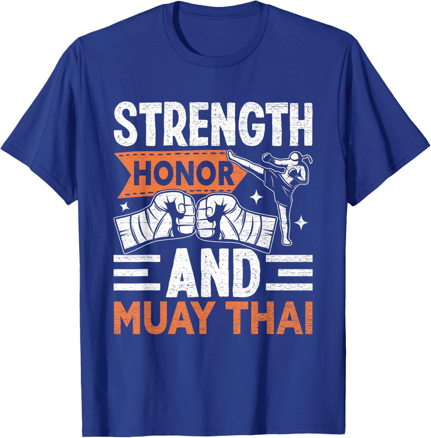 Strength Honor and Muay Thai T-Shirt - T-Shirt | Royal