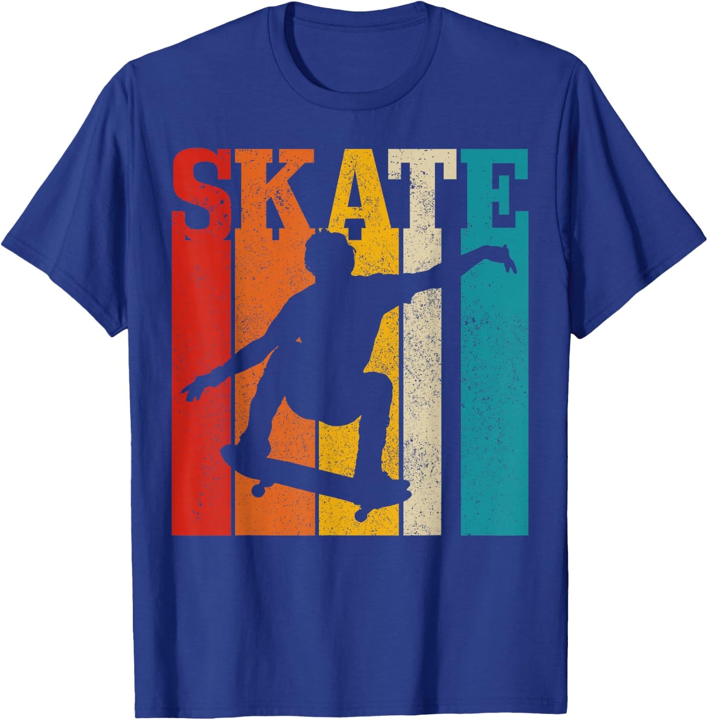 Skateboard Vintage Skating Skater Gift T-Shirt - T-Shirt | Royal