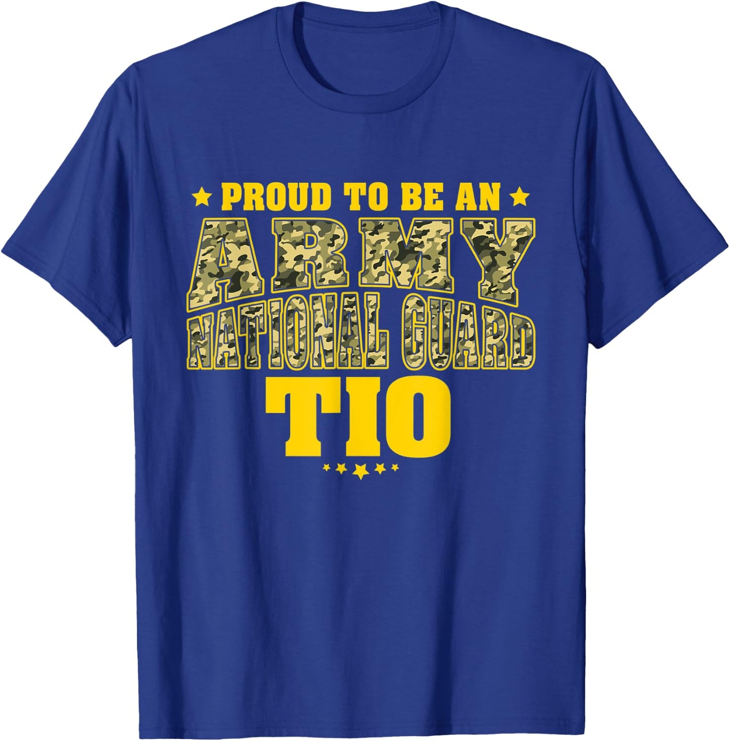 Proud To Be An Army National Guard Tio Camo Military Uncle T-Shirt - T-Shirt | Royal