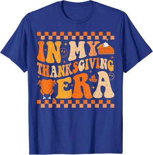 Groovy Thanksgiving Turkey T-Shirt - T-Shirt | Royal