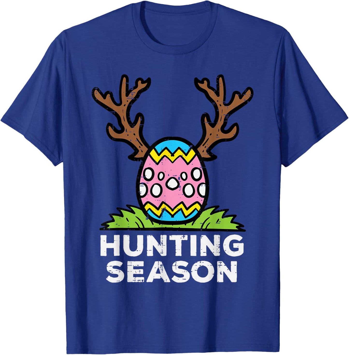 Easter Hunting Season Egg Hunt Funny Boys Girls Kids Toddler T-Shirt - T-Shirt | Royal