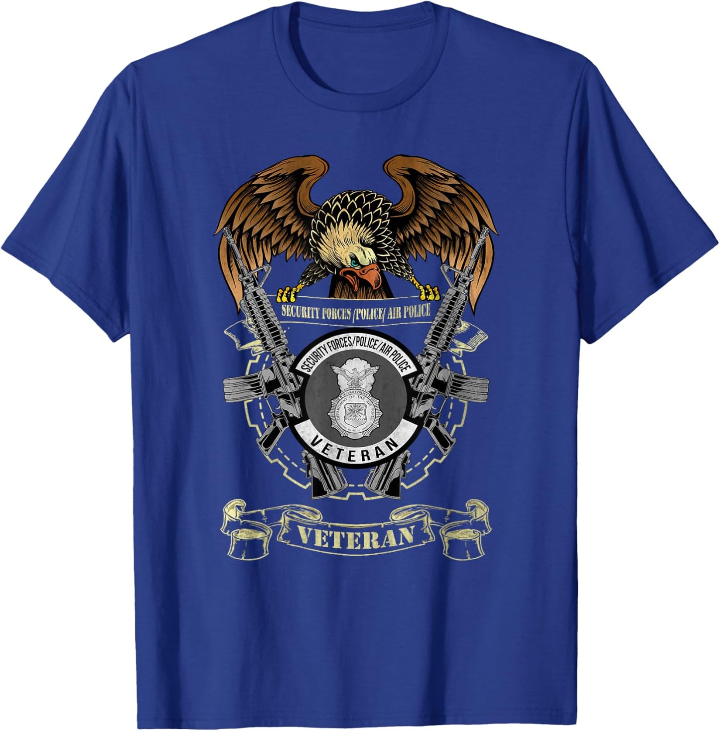 Security Forces Police Air Police Veteran Military Papa T-Shirt - T-Shirt | Royal