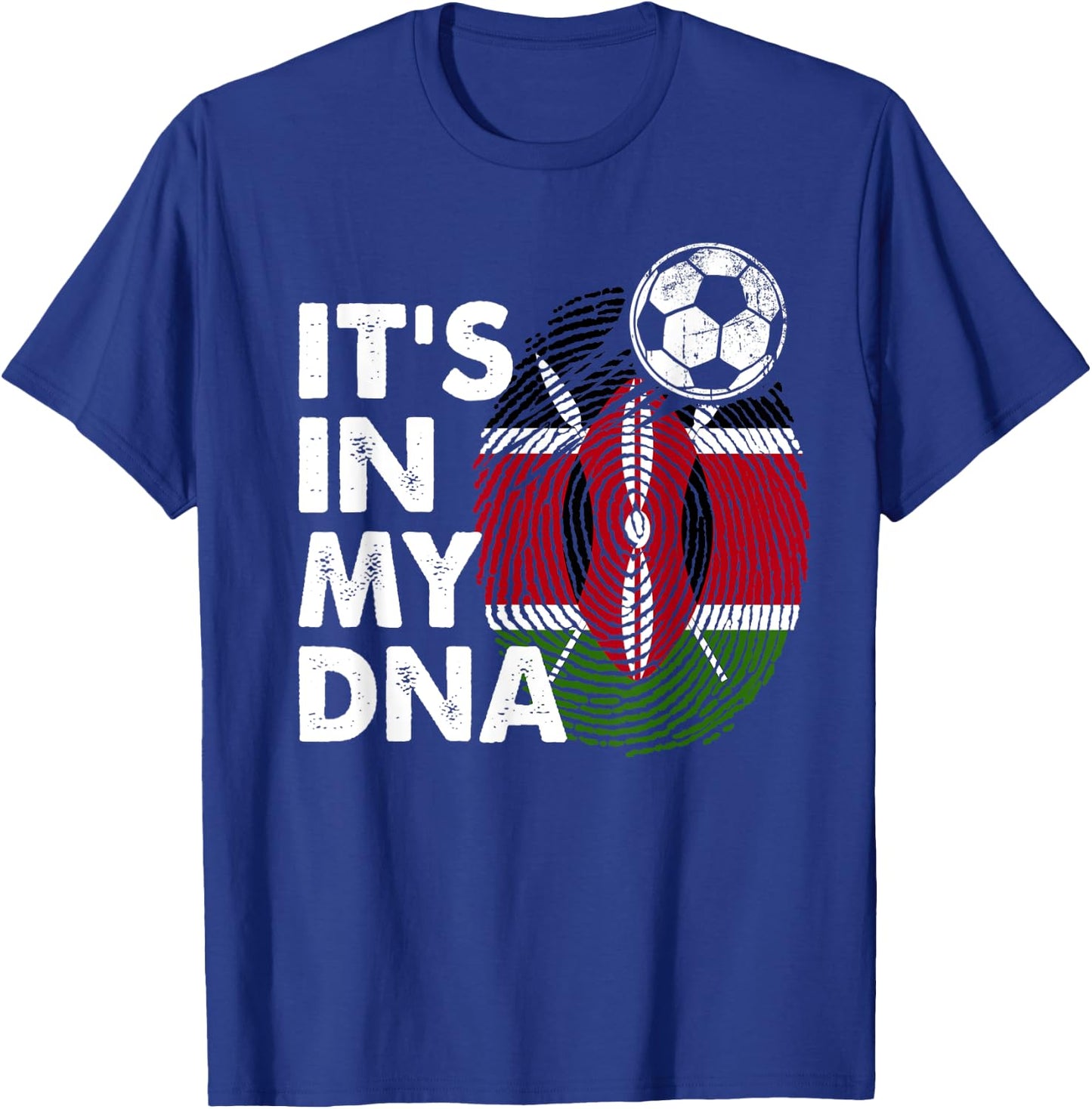 Kenya In My DNA Kenyan Flag Team Kenya , black T-Shirt - T-Shirt | Royal