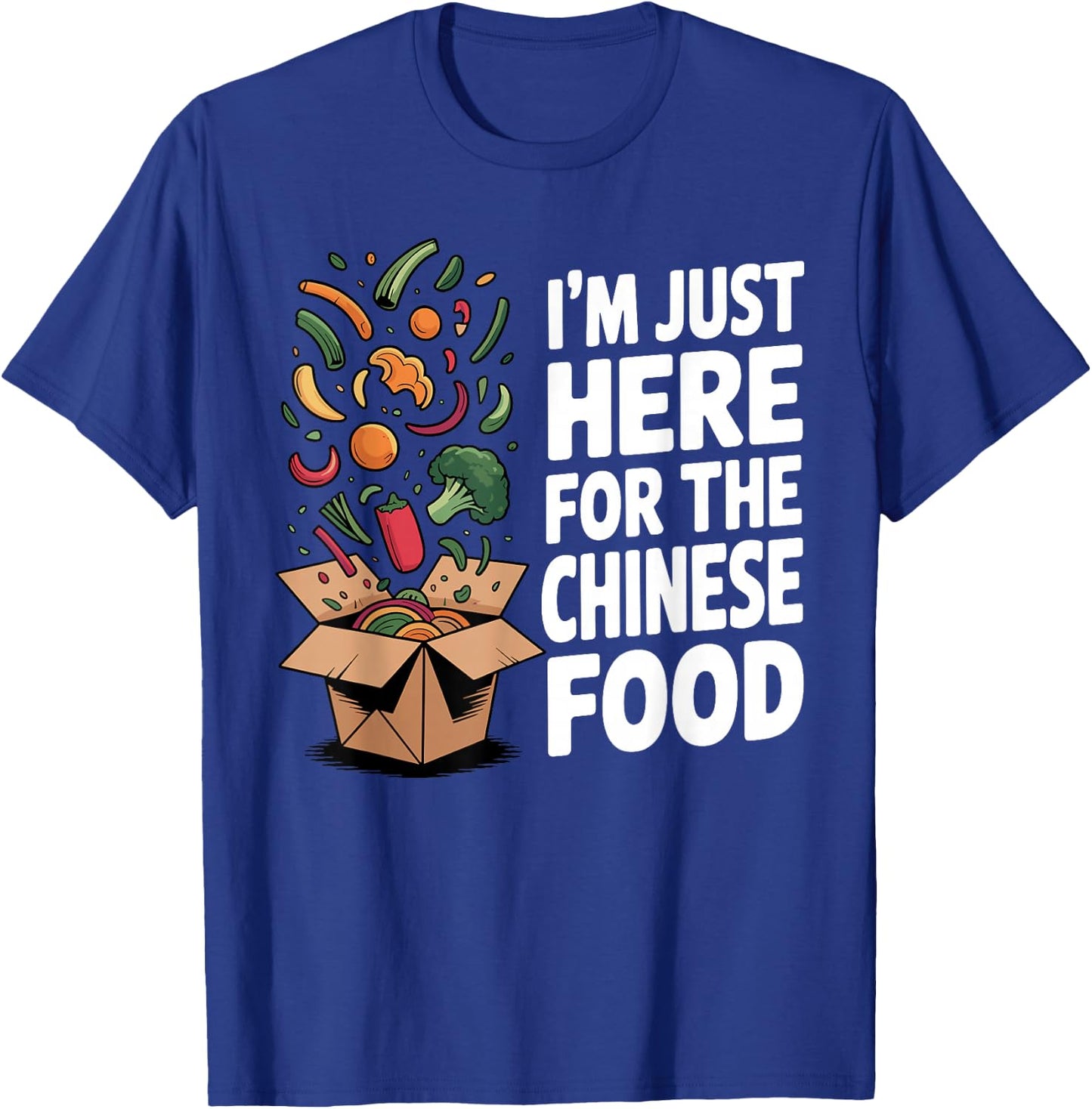 Funny Chinese Food Art Women Chinese Food Takeout T-Shirt - T-Shirt | Royal