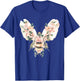 Floral Spring Women Flower Bee T-Shirt - T-Shirt | Royal